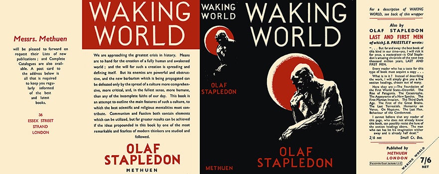 Item #8735 Waking World. W. Olaf Stapledon.