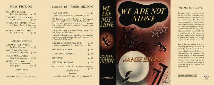 Item #8812 We Are Not Alone. James Hilton.