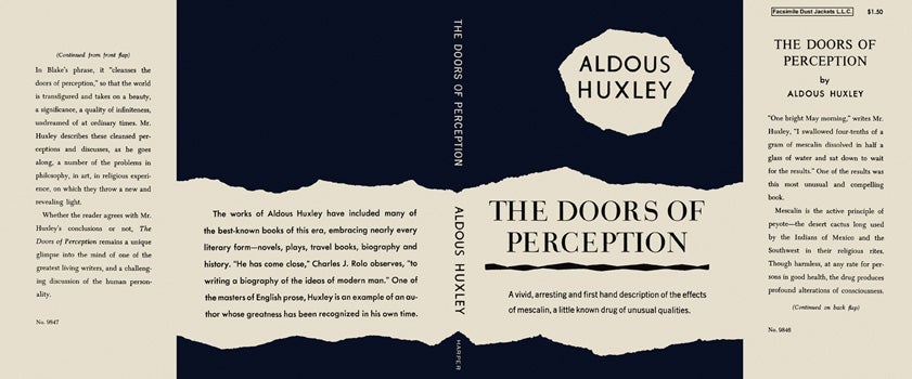 Item #8813 Doors of Perception, The. Aldous Huxley
