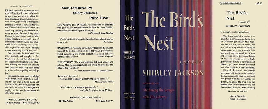Item #8816 Bird's Nest, The. Shirley Jackson.