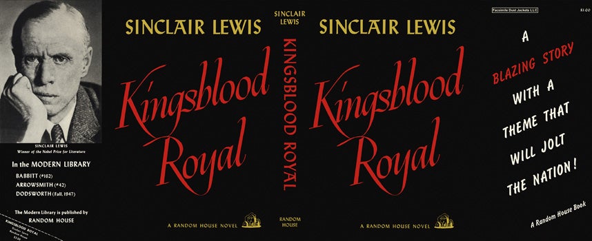 Item #8826 Kingsblood Royal. Sinclair Lewis