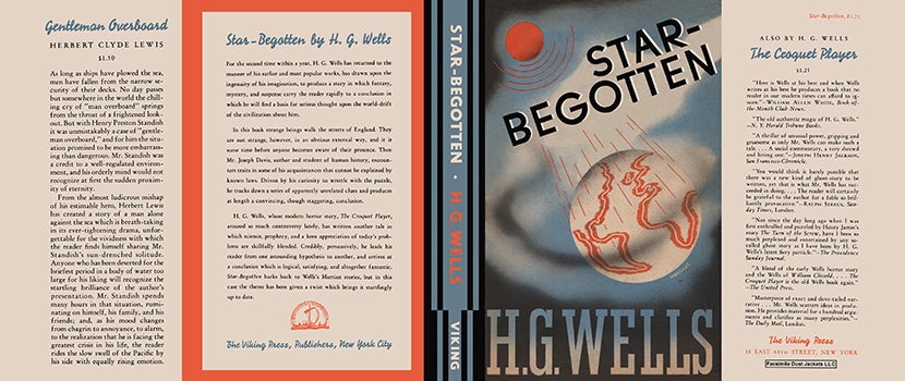 Item #8851 Star-Begotten. H. G. Wells.