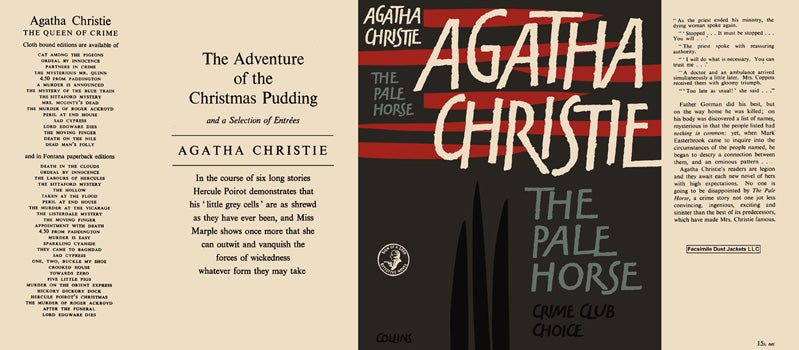 Item #8858 Pale Horse, The. Agatha Christie.