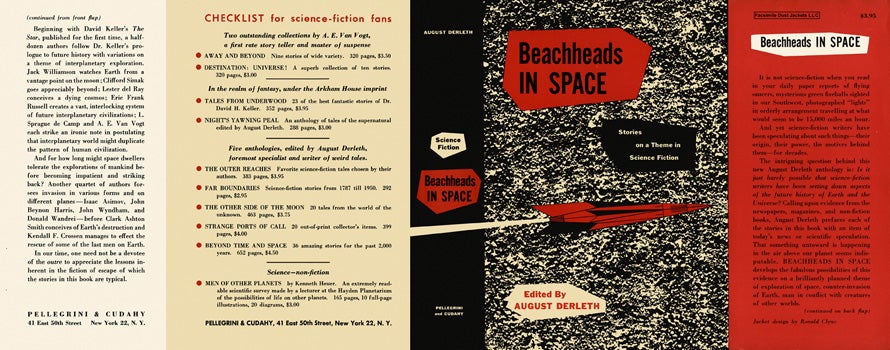 Item #8906 Beachheads in Space. August Derleth, Anthology.