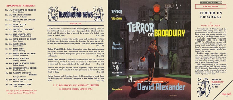 Item #8994 Terror on Broadway. David Alexander
