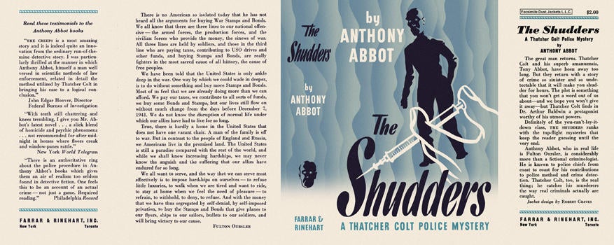Item #9 Shudders, The. Anthony Abbot.