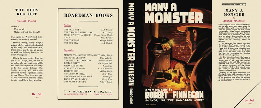 Item #9001 Many a Monster. Robert Finnegan