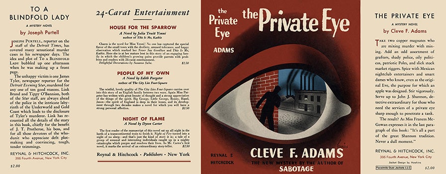 Item #9017 Private Eye, The. Cleve F. Adams