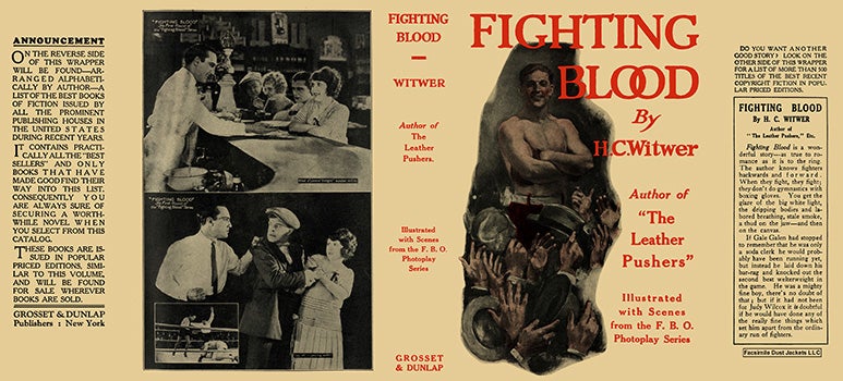 Item #9059 Fighting Blood. H. C. Witwer