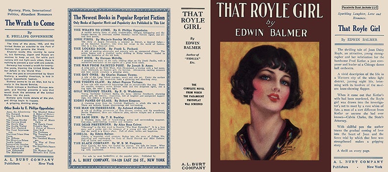Item #9060 That Royle Girl. Edwin Balmer