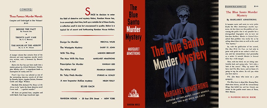 Item #9124 Blue Santo Murder Mystery, The. Margaret Armstrong