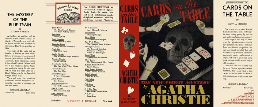 Item #9139 Cards on the Table. Agatha Christie