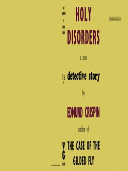 Holy Disorders. Edmund Crispin.