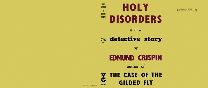 Item #916 Holy Disorders. Edmund Crispin.