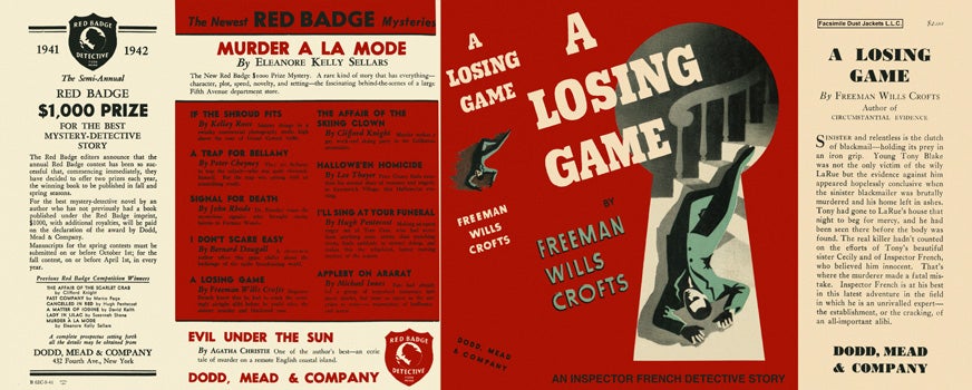 Item #920 Losing Game, A. Freeman Wills Crofts