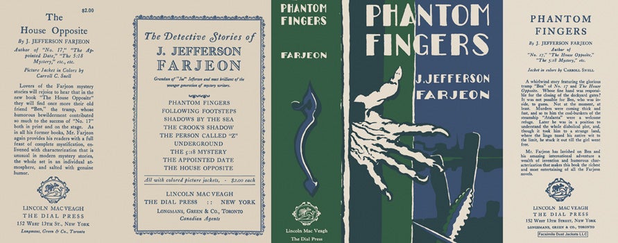 Item #9246 Phantom Fingers. J. Jefferson Farjeon
