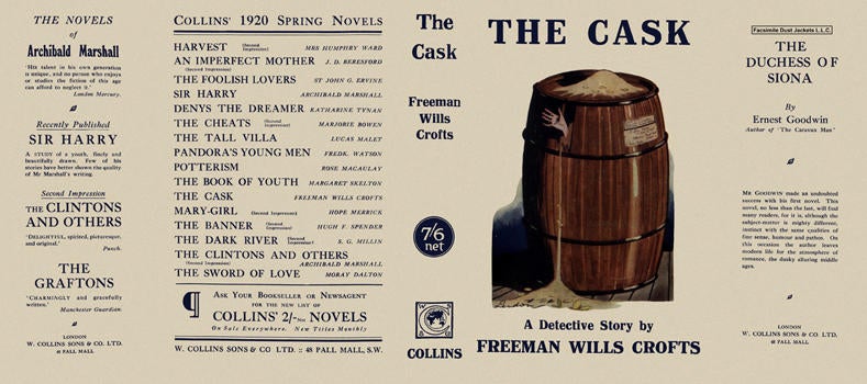 Item #925 Cask, The. Freeman Wills Crofts.