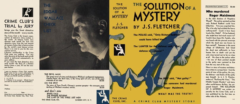Item #9266 Solution of a Mystery, The. J. S. Fletcher