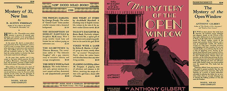 Item #9278 Mystery of the Open Window, The. Anthony Gilbert