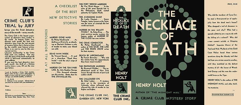 Item #9296 Necklace of Death, The. Henry Holt