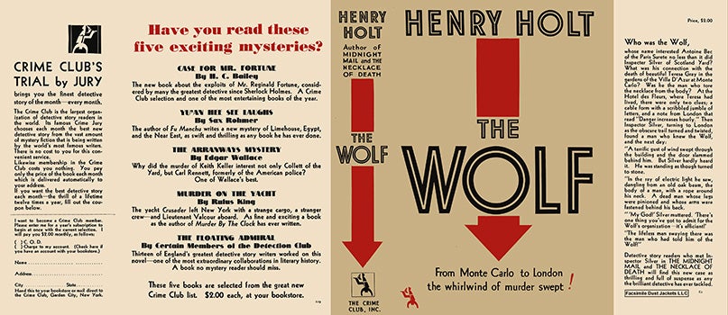 Item #9297 Wolf, The. Henry Holt.