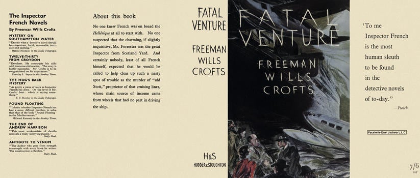 Item #936 Fatal Venture. Freeman Wills Crofts.