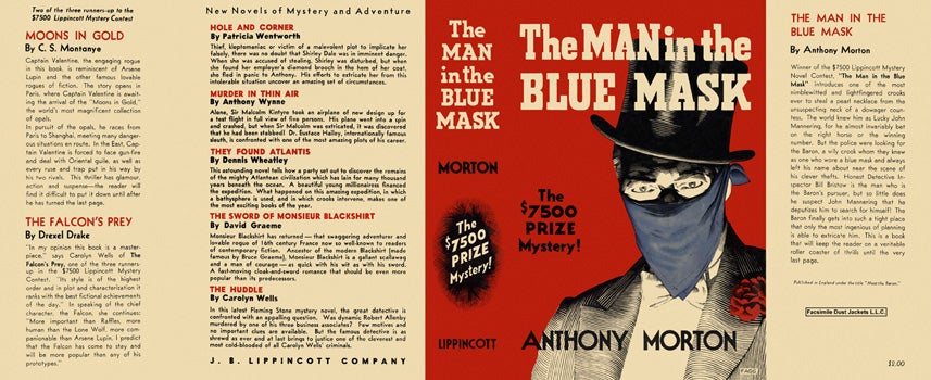 Item #9364 Man in the Blue Mask, The. Anthony Morton.