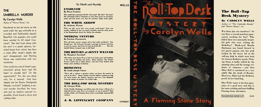 Item #9457 Roll-Top Desk, The. Carolyn Wells.