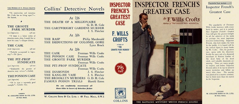 Item #947 Inspector French's Greatest Case. Freeman Wills Crofts