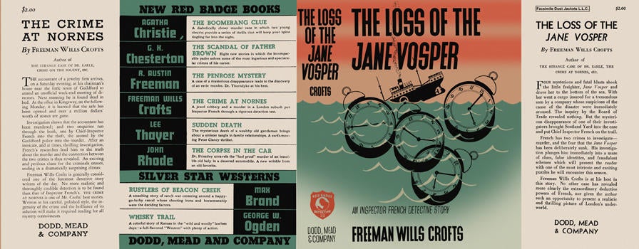 Item #951 Loss of the Jane Vosper, The. Freeman Wills Crofts