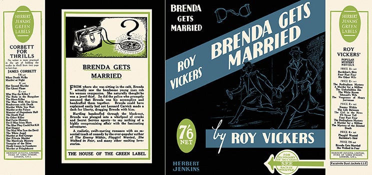 Item #9526 Brenda Gets Married. Roy Vickers