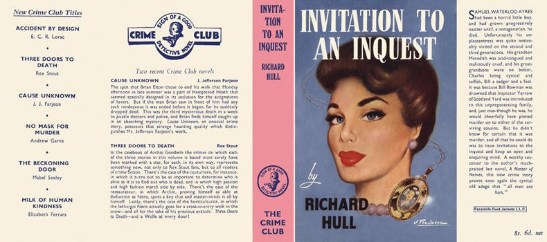 Item #9536 Invitation to an Inquest. Richard Hull.