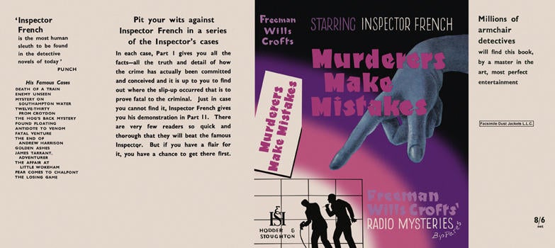 Item #954 Murderers Make Mistakes. Freeman Wills Crofts