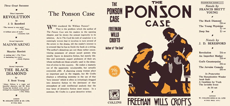 Item #961 Ponson Case, The. Freeman Wills Crofts