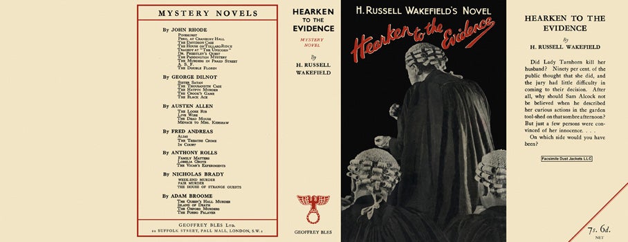 Item #9613 Hearken to the Evidence. H. R. Wakefield.