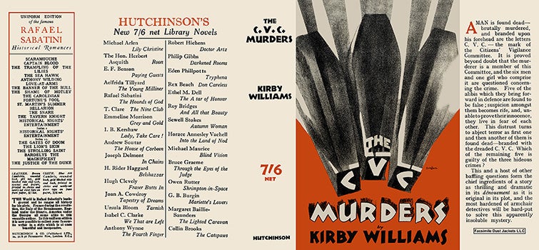 Item #9638 C. V. C. Murders, The. Kirby Williams.