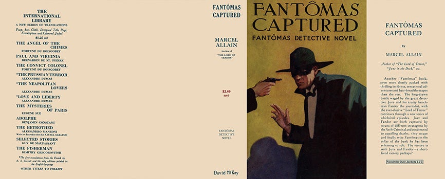 Item #9657 Fantomas Captured. Marcel Allain.