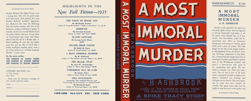 Item #9666 Most Immoral Murder, A. H. Ashbrook