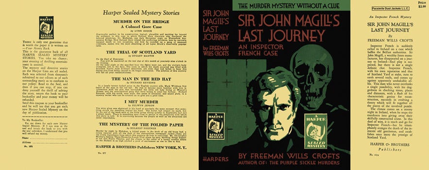 Item #968 Sir John Magill's Last Journey. Freeman Wills Crofts