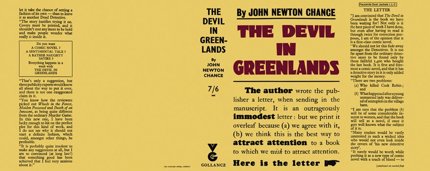 Item #9723 Devil in Greenlands, The. John Newton Chance