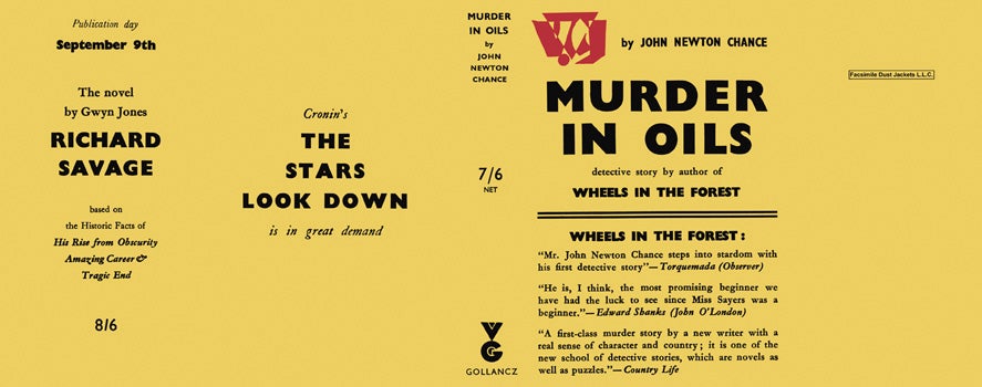 Item #9725 Murder in Oils. John Newton Chance