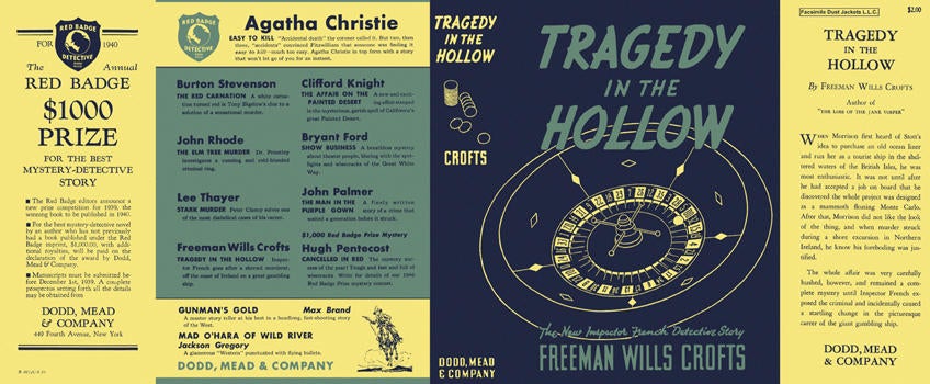 Item #974 Tragedy in the Hollow. Freeman Wills Crofts