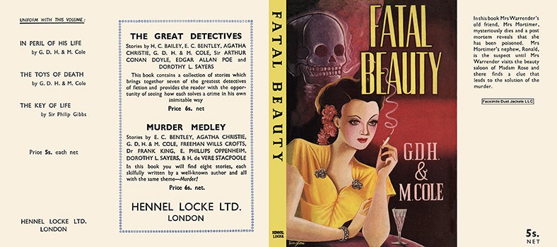 Item #9743 Fatal Beauty. G. D. H. Cole, Margaret Cole