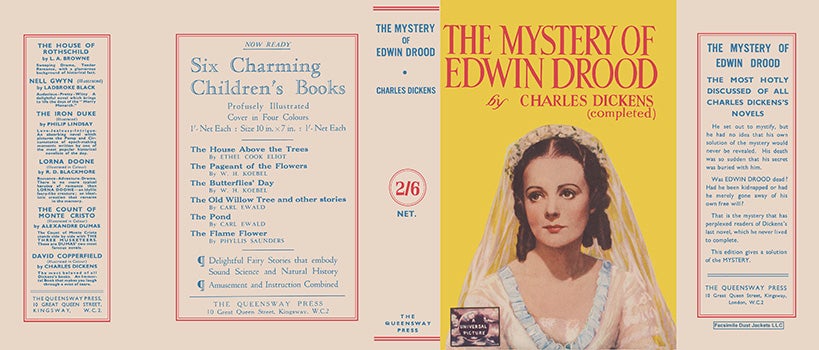 Item #9763 Mystery of Edwin Drood, Completed, The (completion of this novel is by Ruth Alexander, following the ending adopted by Universal Pictures). Charles Dickens.