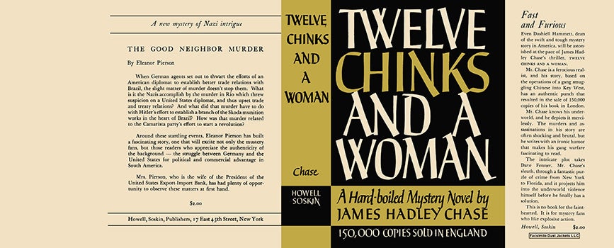 Item #9833 Twelve Chinks and a Woman. James Hadley Chase.