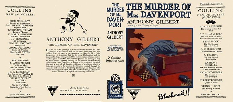 Item #9844 Murder of Mrs. Davenport, The. Anthony Gilbert.