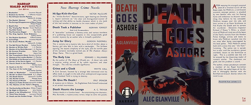 Item #9847 Death Goes Ashore. Alec Glanville