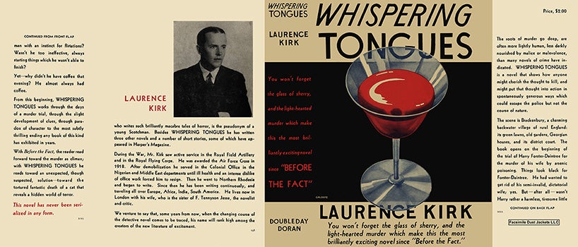 Item #9922 Whispering Tongues. Laurence Kirk.