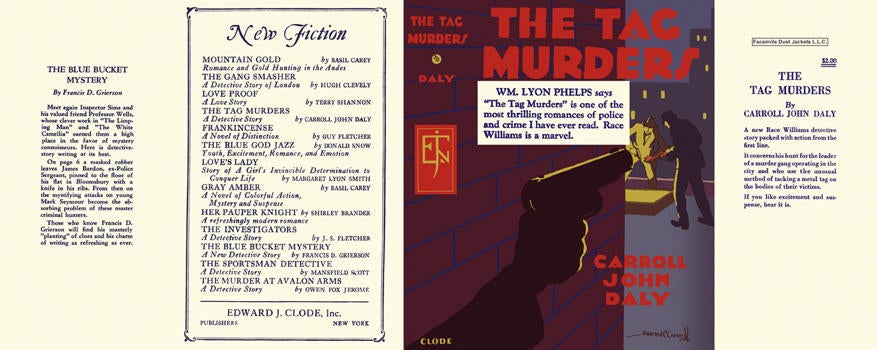 Item #998 Tag Murders, The. Carroll John Daly